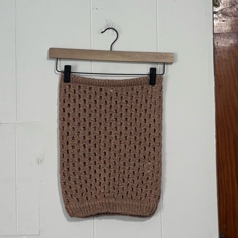 Adika Nude Crochet Tube Top‎ Sweater XS/S